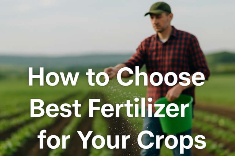 How to Choose the Best Fertilizer for Your Crops