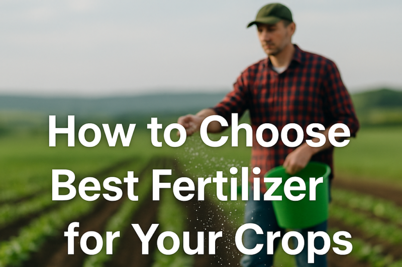 How to Choose the Best Fertilizer for Your Crops