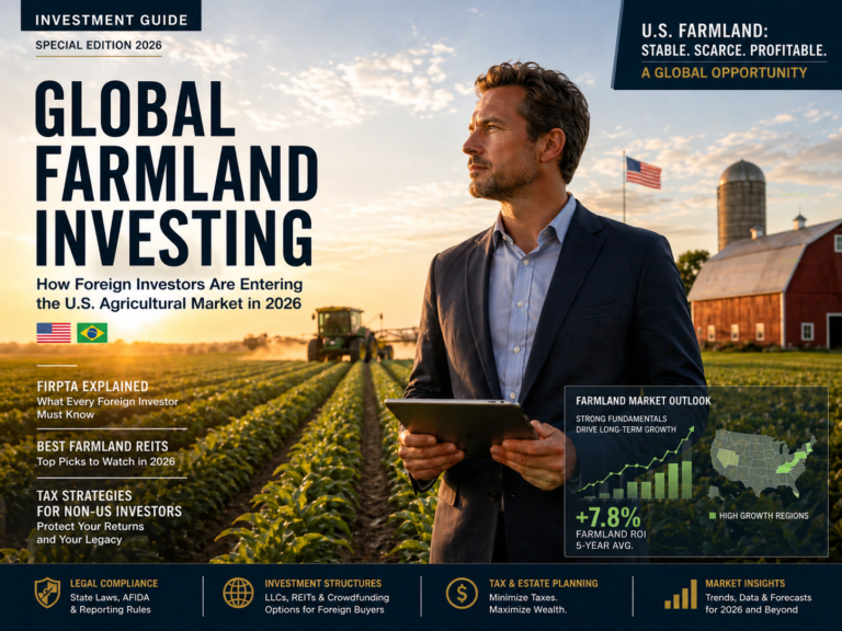 How to Invest in US Farmland as a Foreign Investor in 2026 Legal Structures, Tax Rules, and Best Platforms